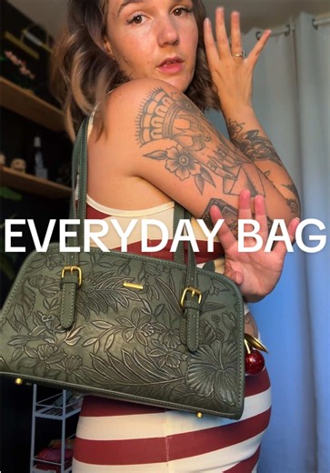 Everyday Bag: Floral Flowers & Leaves Purse Review
