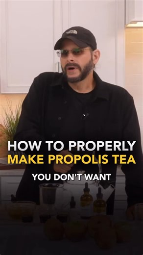 Medical Medium® on Instagram: "How to Properly Make Propolis Tea Propolis tea is a gentle yet powerful healing tool, but the way you make it matters. Make sure the water is warm and not too hot so the beneficial compounds in the propolis stay intact. Add two full droppers of propolis extract to your warm water, sip slowly, and let it support you throughout the day. It’s a simple, soothing way to boost your immune system, get it into your throat and lymphatic system, and bring in more antioxidant