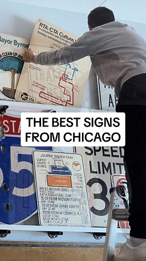 My display of Chicago signs from my street sign collection. #streetsign #streetsigns #trafficsign #trafficsigns #roadsign #roadsigns #highwaysign #highwaysigns #oldsign #oldsigns #antiquesign #antiquesigns #signpicker #picker #signshop #streetdepartment #signcollector #signcollection #publicworks #mutcd #trafficlight #trafficlights #trafficsignal #trafficsignals #stoplight #stoplights #chicago #chitown #fyp