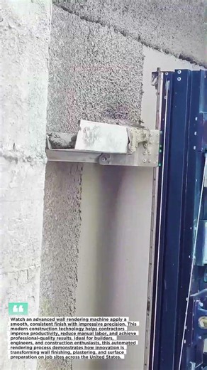 Wall Rendering Machine Precision Finishing