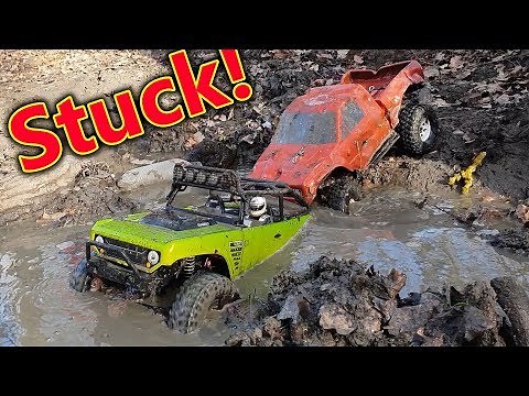 4x4 RC Cars off road in MUD
