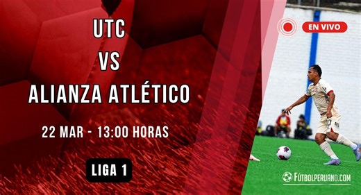 UTC vs Alianza Atlético en vivo por la fecha 8 del Torneo Apertura