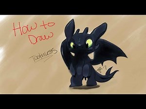 How To Draw Toothless! Easy Step by Step Lesson Video | Kids Art Drawing Tutorial