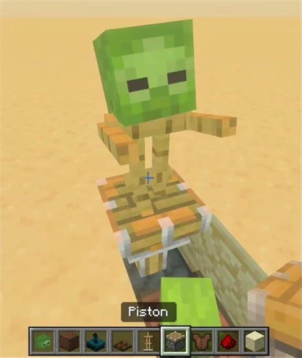 How to build a cool zombie jumpscare in minecraft! #gaming #building #tutorial #jumpscare #minecraft