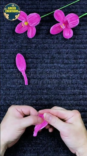 🌸✨ DIY Pink Lady Slipper Orchid Pot with Pipe Cleaners | Easy Handmade Flower Tutorial