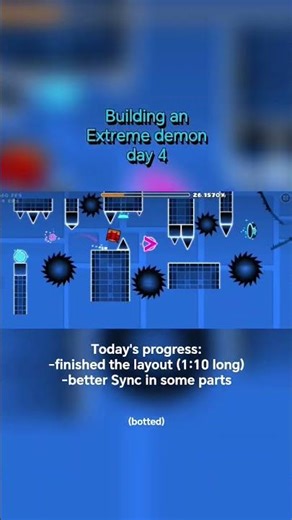 day 4 Building an Extreme demon top 50 on geometry dash #geometrydash #gd #gaming