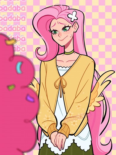 Pinkie Pie & Fluttershy: Adorable My Little Pony Art