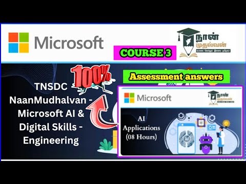 Course 3 - AI Applications Naanmuthalvan Microsoft AI & Digital Skills Assessment answers 💯