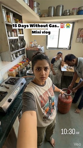 No Gas at Home for 15 Days 😢 How Are We Living? Reality Vlog #shorts #minivlog