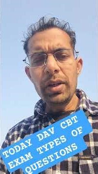 DAV CBT Exam Paper Analysis With Topics Ask in Exam