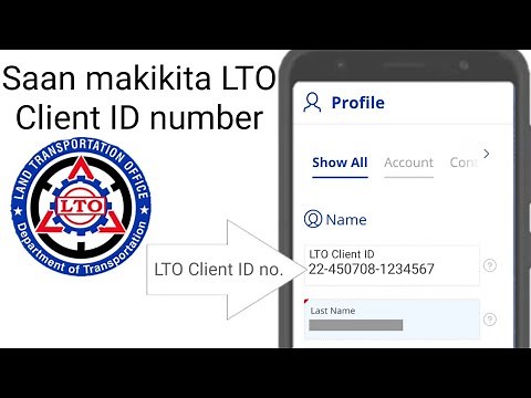 LTO client ID number saan makikita online || nakalimutan ang LTO client ID no. FIX!