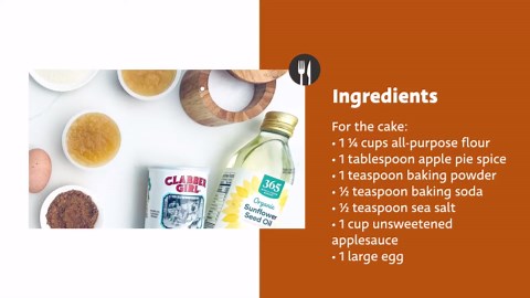 Applesauce Spice Cake With Maple Glaze Recipe