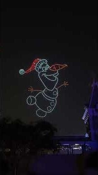 Disneyland Hong Kong LED Drone Show #disney #disneylandhongkong #vivo #hongkong