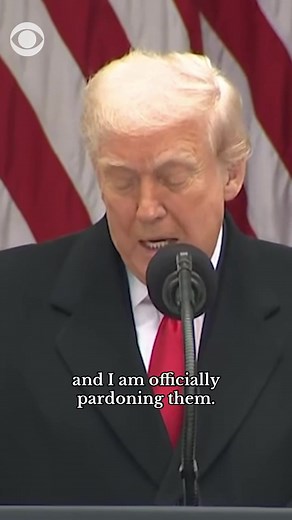 1.6M views · 20K reactions | President Trump declared last year's turkey pardons "invalid," on the grounds that President Joe Biden had "used the autopen" to grant them. Trump said the two birds, named Peach and Blossom, had been located and pardoned again. "They will not be served for Thanksgiving dinner," he said. "We saved them in the nick of time." | CBS News | Facebook