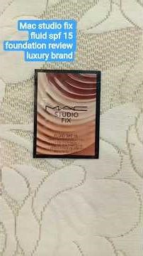 mac studio fix fluid spf 15 foundation review luxury brand #mac #foundation #shotrs