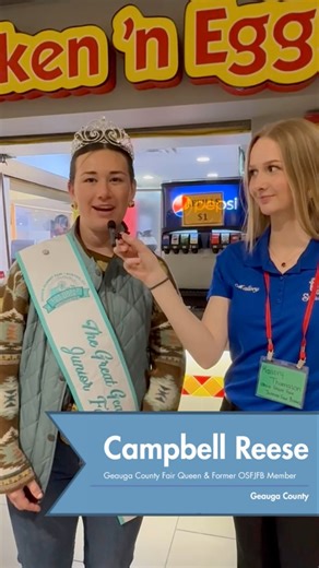 From being a hardworking member on the Ohio State Fair Junior Fair Board, to being a top 5 finalist in the Ohio Fairs’ Queen contest, and everything in between, this girl has truly done it all! Thank you, Campbell Reese, for giving your input about your time on the board, and for sharing some fun facts. Stick around until the end of the video for bloopers! You can apply now and make memories just like Campbell did by visiting the link in our bio! #ofma #fairqueen #geaugacountyfair #leadershipopp