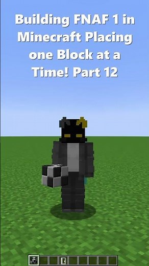 Building FNAF 1 in Minecraft Placing one Block at a Time! Part 12