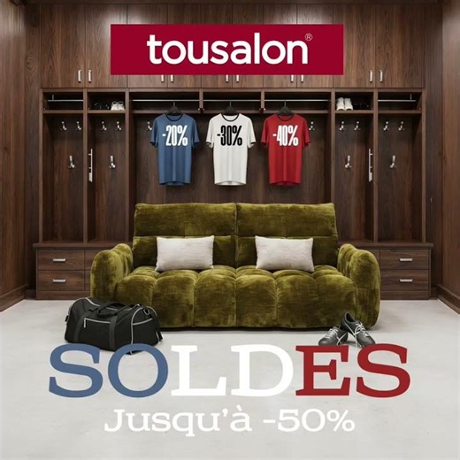 🔥 Soldes d'Été Tousalon 2026 : Jusqu'à -50% sur nos canapés !