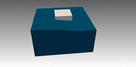 Floating Object Simulation using OpenFOAM