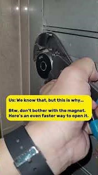 How to open a digital letterbox lock without using a magnet
