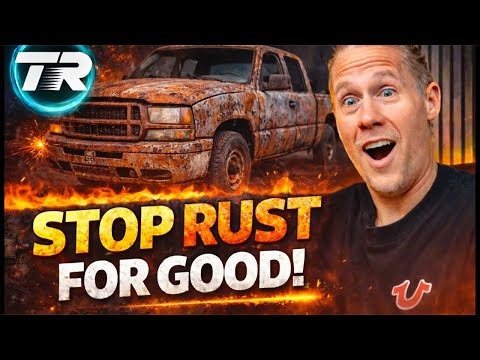 Car rust proofing on a Mazda MX5 in the garage workshop