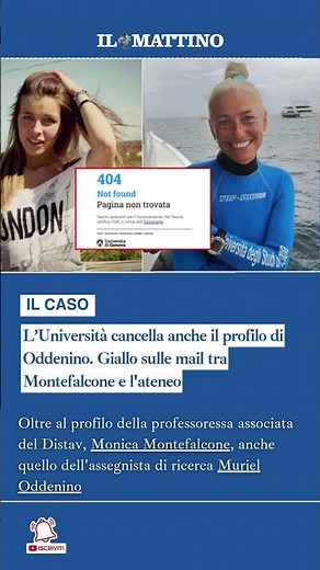 L’Università cancella anche il profilo di Oddenino. Giallo sulle mail tra Montefalcone e l'ateneo