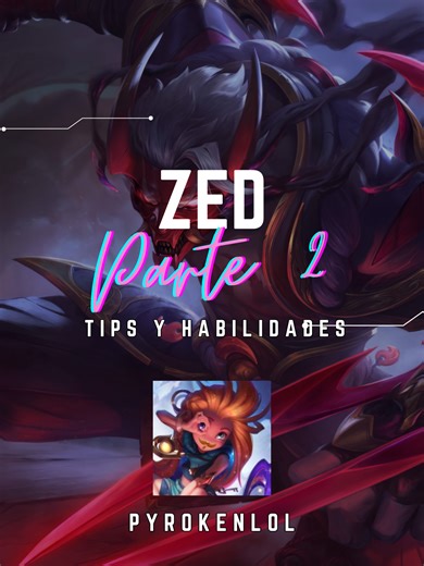 Guia zed tips y habilidades #leagueoflegends #tutorial #guia #info #gameplay
