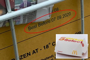 McDonald's selling meals using food more than a MONTH past best before dates
