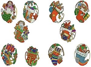 Threadart Machine Embroidery Design Bundles - Holiday Sets - Christmas Stockings(1) - Loaded on USB Stick - Over 50 Sets Available
