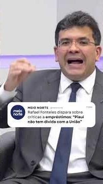 Rafael Fonteles dispara sobre críticas a empréstimos: "Piauí não tem dívida com a União" #shorts
