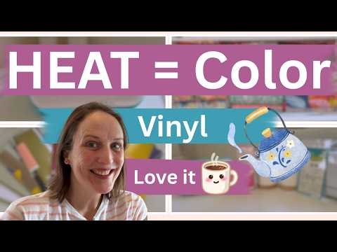 Heat Activated Vinyl on a Mug for the FIRST TIME! 😍 Color Changing Magic with Hot Water