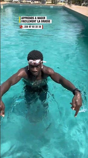 Apprends à nager la brasse #Natation#ApprendreANager#Coursdenatation #Débutant#SécuritéAquatique