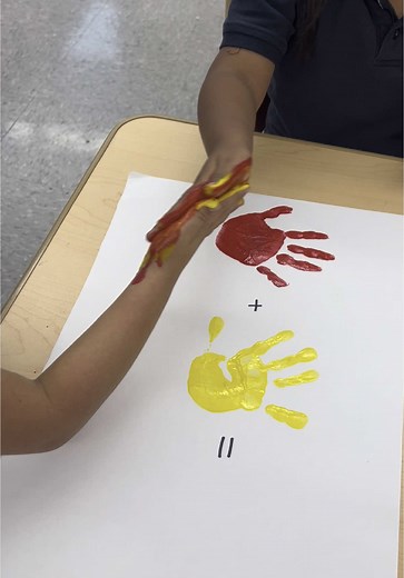 Mixing Primary Colors in Pre-K Activities