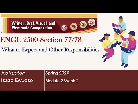 Overview of Module 2 Week 2 Engl 2500 S 26