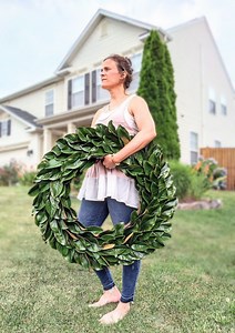 Magnolia Leaf Wreath, Magnolia Wreath, Magnolia Front Door Wreath, Simple Classic Farmhouse Wreath, Year Round Wreath, All Season Wreath - Etsy