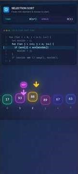 Selection Sort Algorithm Explained in 30 Seconds | Sorting Made Easy #coding #computerscience