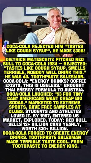 COCA-COLA REJECTED HIM "TASTES LIKE COUGH SYRUP", HE MADE $30B ⚡️🥤