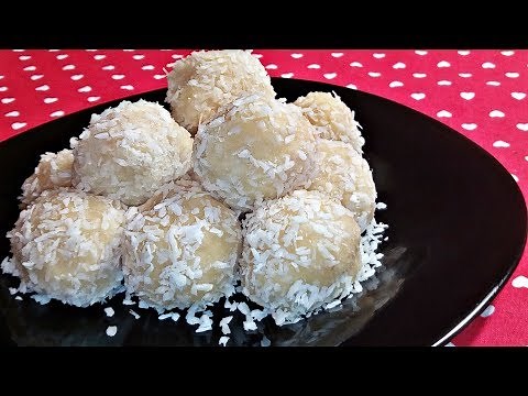 Ινδικά Τρουφάκια Καρύδας (Coconut Ladoo)