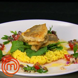 Pan-fried fillets with risotto? 🤔🐟 #MasterChef #MasterChefWorld #MasterChefSouthAfrica | MasterChef World