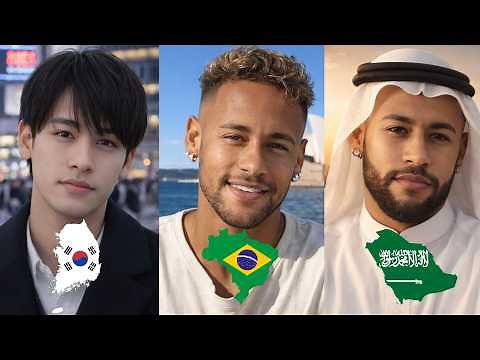 What If Neymar Jr. Was Born in Different Countries?