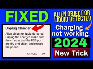 alien object or liquid detected plug out the charger| unplug charger alien object or liquid detected