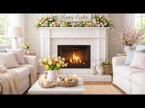 Easter Farmhouse LIVE Cozy Spring Hearth & Singing Birds | Quiet Ember