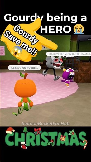 Gourdy save Toodles in Dandy's World New Christmas Update #dandysworld #roblox #update