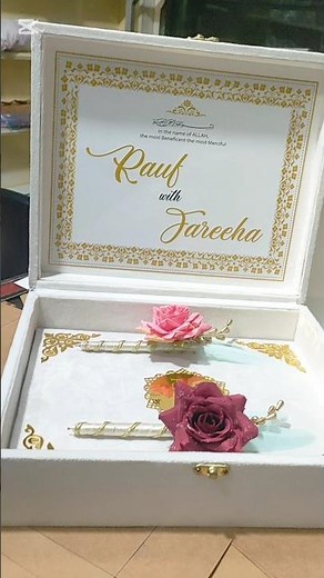 Custom Velvet Wedding Gift Box | Couple Tumbler Box | Wedding Giveaway Ideas | Openpik