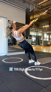 Five moves. Full burn. TRX only. 🔥 Upper, lower, and core — no muscle left behind 😅 💛 5 exercises: 1️⃣ TRX Atomic Push Ups 2️⃣ TRX High Rows → Y Flys 3️⃣ TRX Biceps Curls (pronated → supinated grip) 4️⃣ TRX Step-Out Squats 5️⃣ TRX Squat Jacks ⏱ 40 sec work / 15 sec rest 🔁 3–4 rounds — your call 😉 Ready to feel the burn? 💪 ➡️ Save this workout & tag me when you try it! | Flavia Vlad