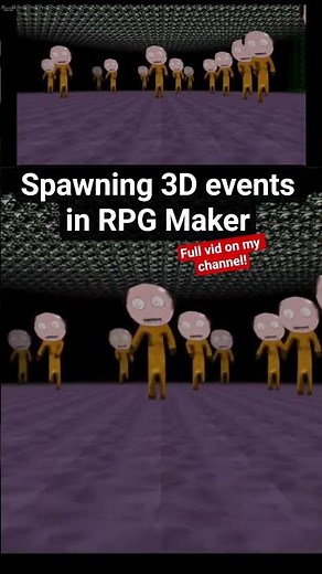 spawning over 130 events in rpg maker mv 3d #rpgmaker #gamedev #indiedev