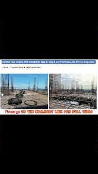 Bonded Post Tension Slab Installation #shorts