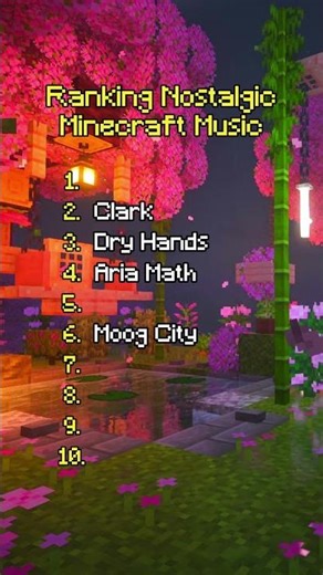 Top 10 NOSTALGIC Minecraft Songs 🥺 #minecraftmusic