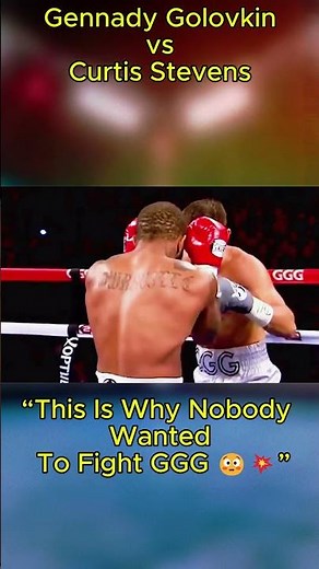GGG DESTROYS Curtis Stevens 😳💥 | Golovkin Power Masterclass | #shorts #shortsfeed #boxing