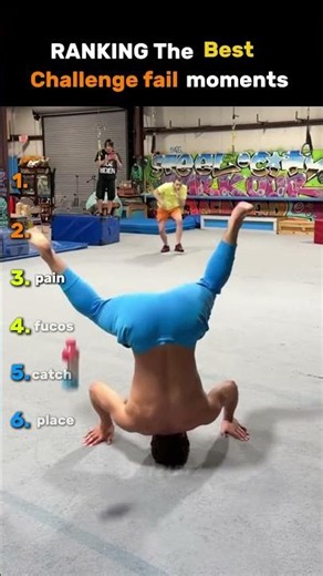 Ranking The Best Challenge Fail moments 😂 #challenge #funny #shorts